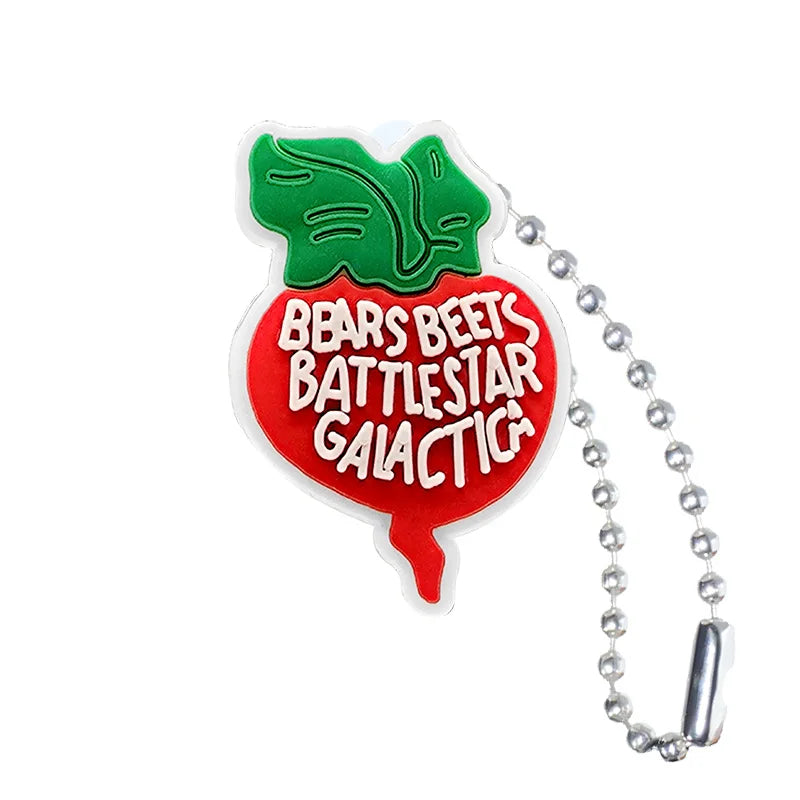The Office 'Bears. Beets. Battlestar Galactica.' Keyring PVC Keychain
