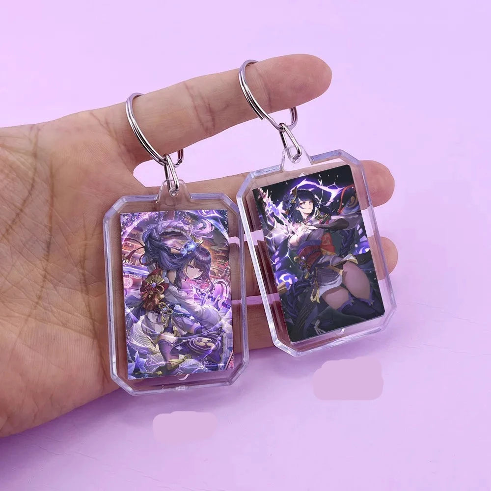 Genshin Impact 'Baal' Keyring Plastic Keychain