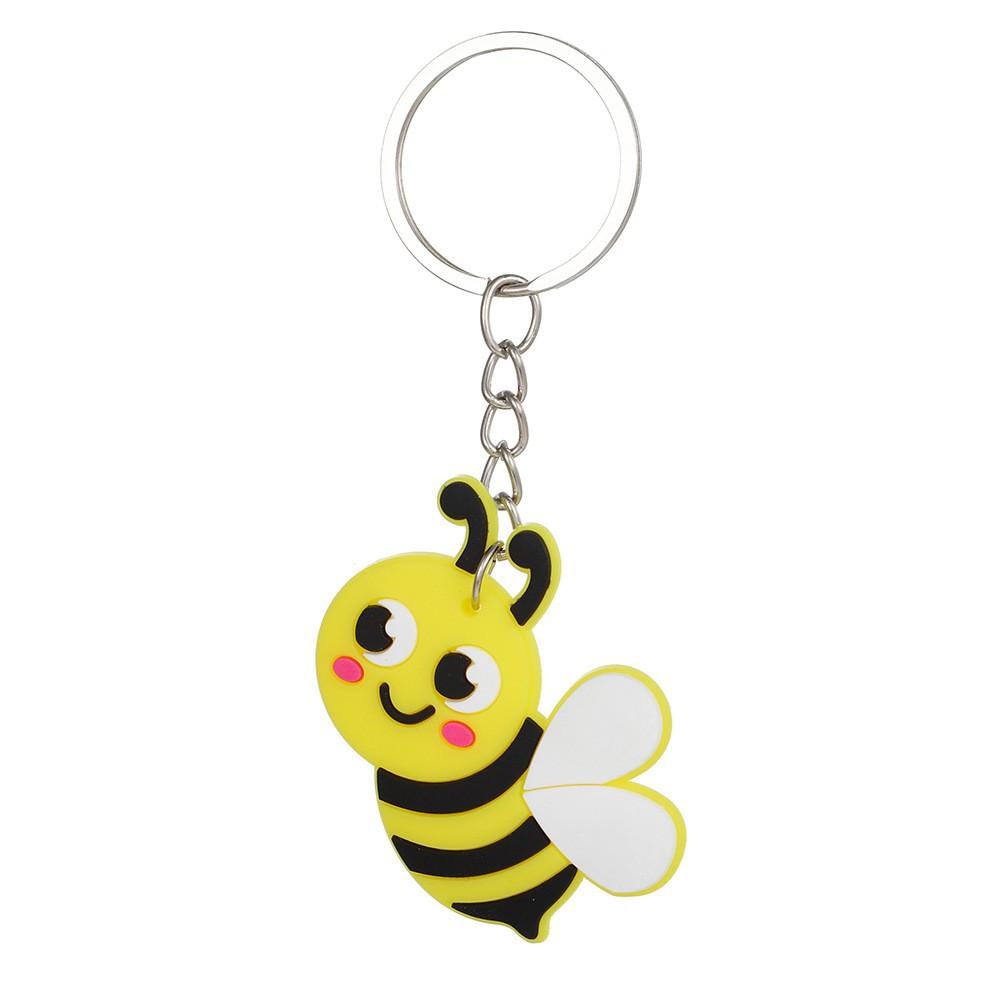 Cartoons 'Bee' Keyring Silicone Keychain
