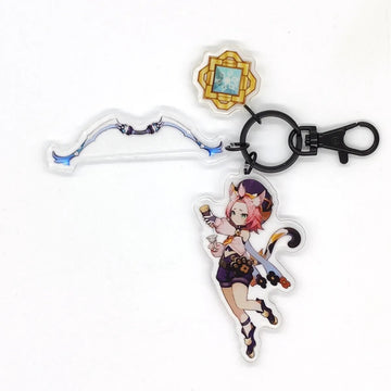 Genshin Impact Eye of God Weapon 'Diona' Keyring Acrylic Keychain