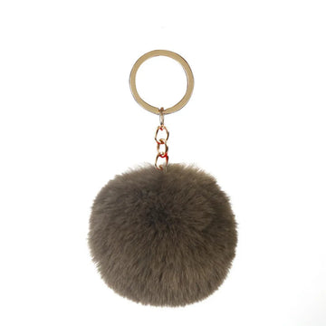 Fur Grey Keyring Keychain