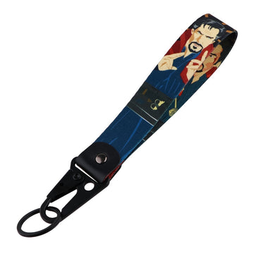 Superhero 'Doctor Strange' Wrist Lanyard Keychain with Keyring Clip