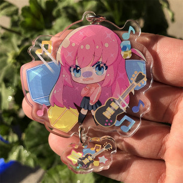 BOCCHI THE ROCK 'Gotoh Hitori' Keyring Plastic Keychain