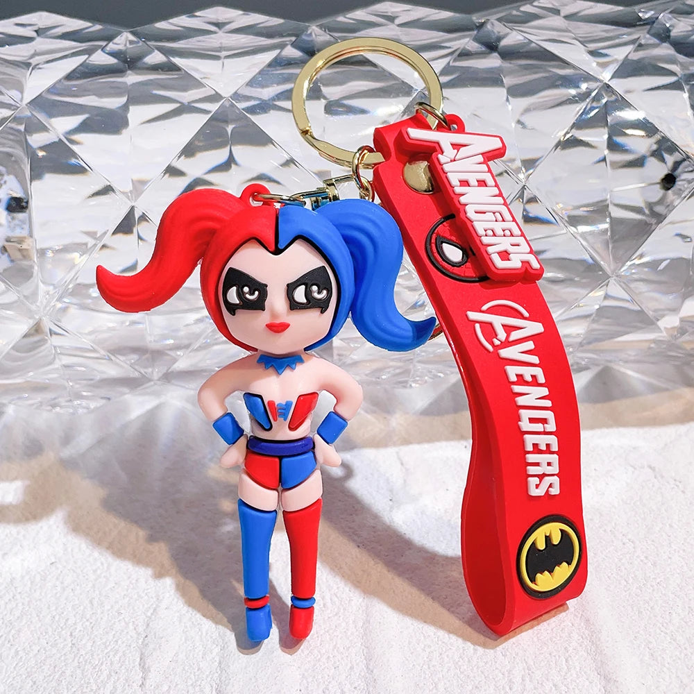 'Harley Quinn' Keyring PVC Keychain