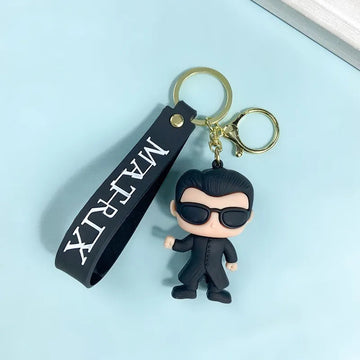 The Matrix 'Neo' Silicone Keyring Keychain