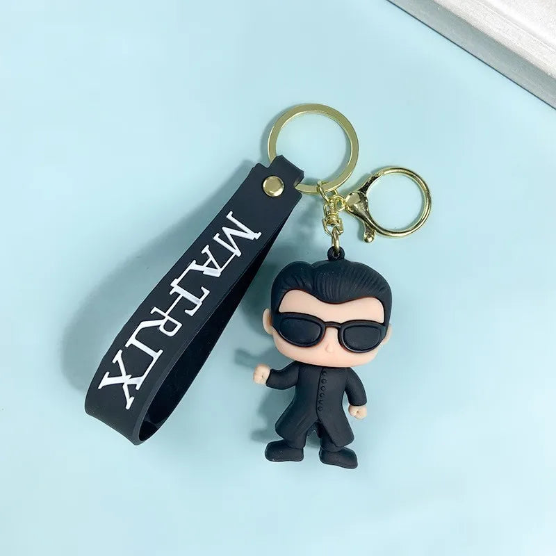 The Matrix 'Neo' Silicone Keyring Keychain