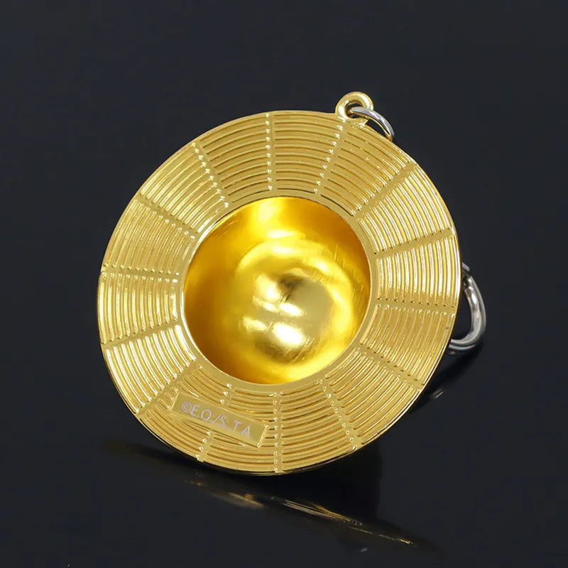 One  Piece 'Straw Hat' Keyring Metal Keychain