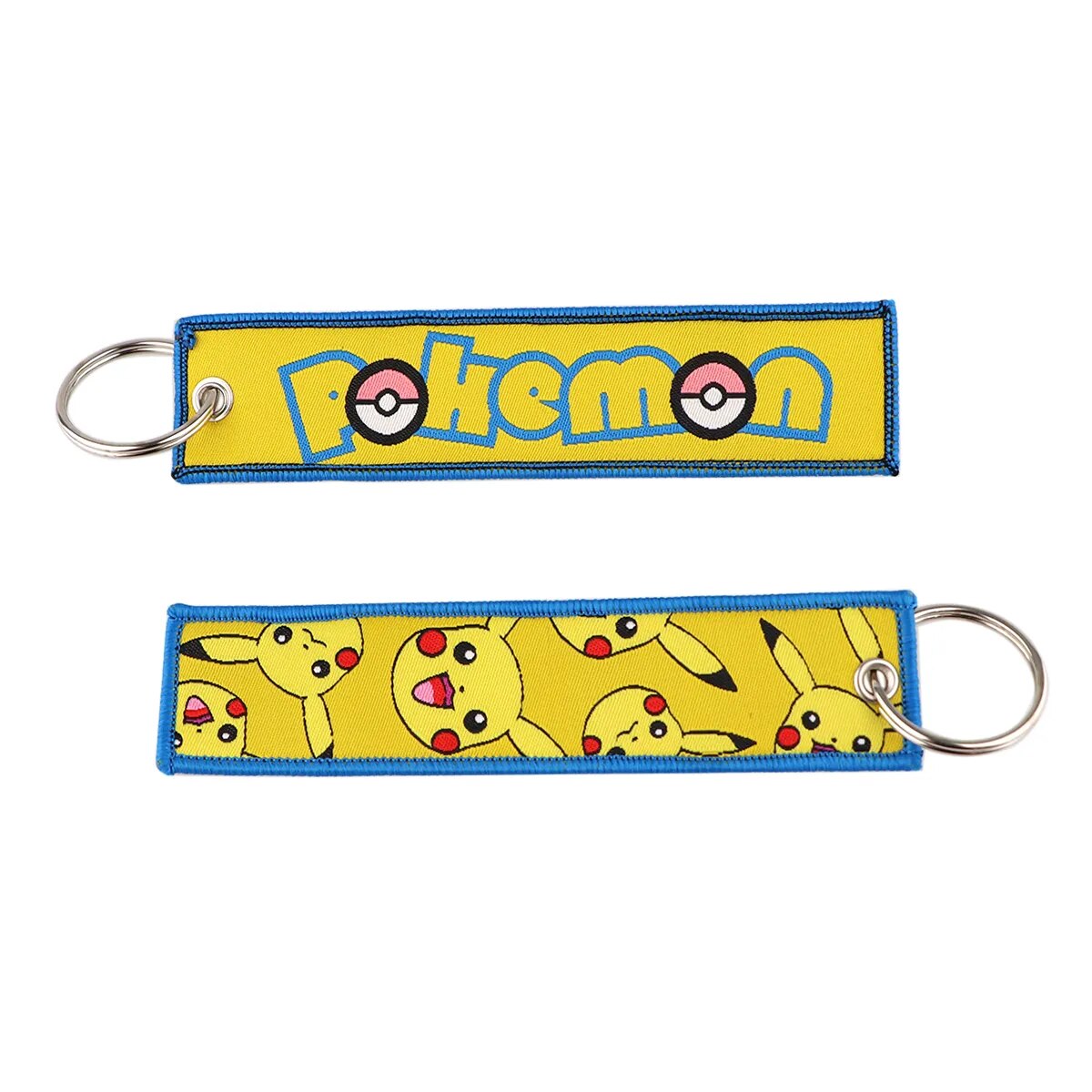 Pokemon 'Pikachu' Embroidered Keychain