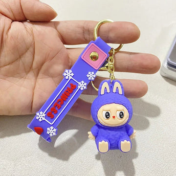 Labubu 'Violet' Keyring PVC Keychain