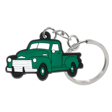 'Vintage | Pick Up Truck' Keyring Rubber Keychain