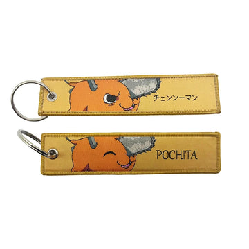 Chainsaw Man 'Pochita' Embroidered Keychain