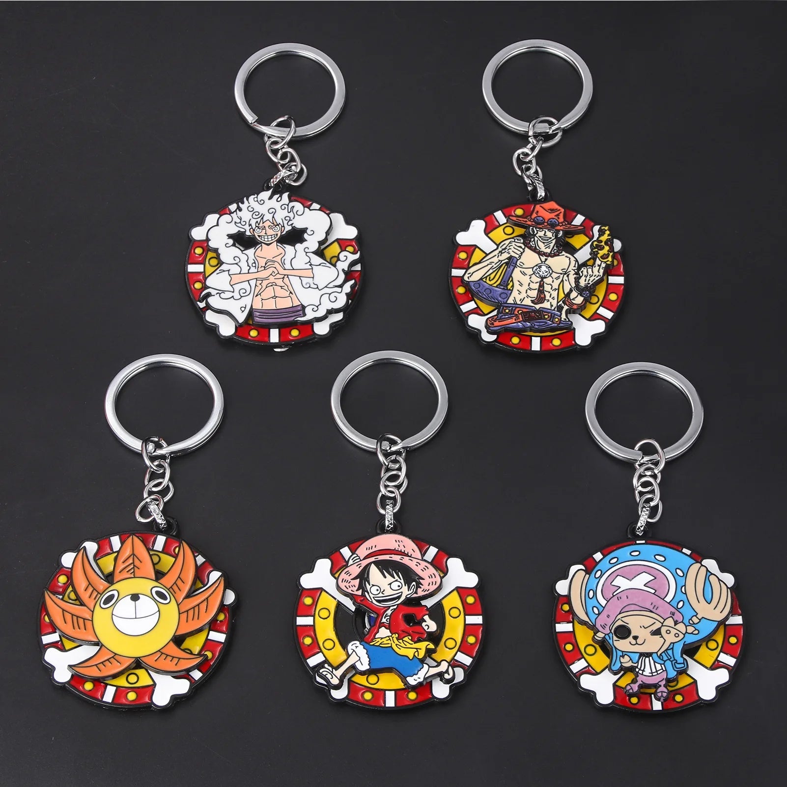 One Piece Zoro Hunter Chibi Rotatable Enamel Keychain
