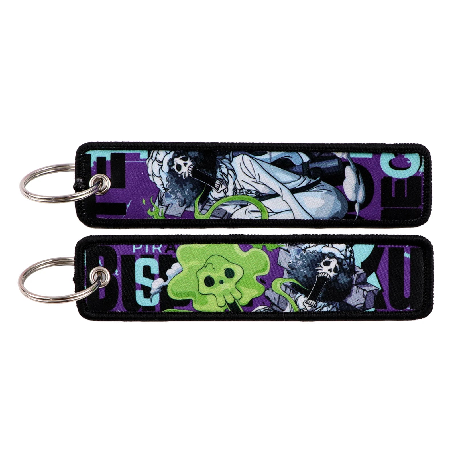 One Piece 'Brook' Embroidered Keyring Keychain