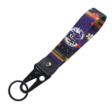 Flowers 'Symbolic Daisy' Wrist Lanyard Keyring Clip Keychain
