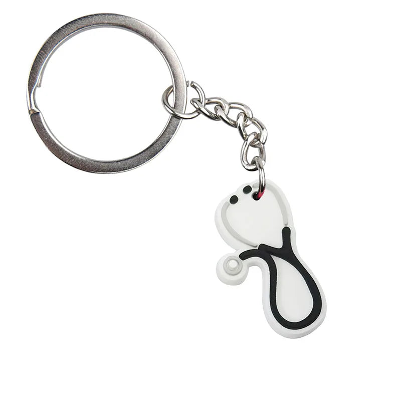 Medical Stuff 'Stethoscope' Keyring Metal Keychain