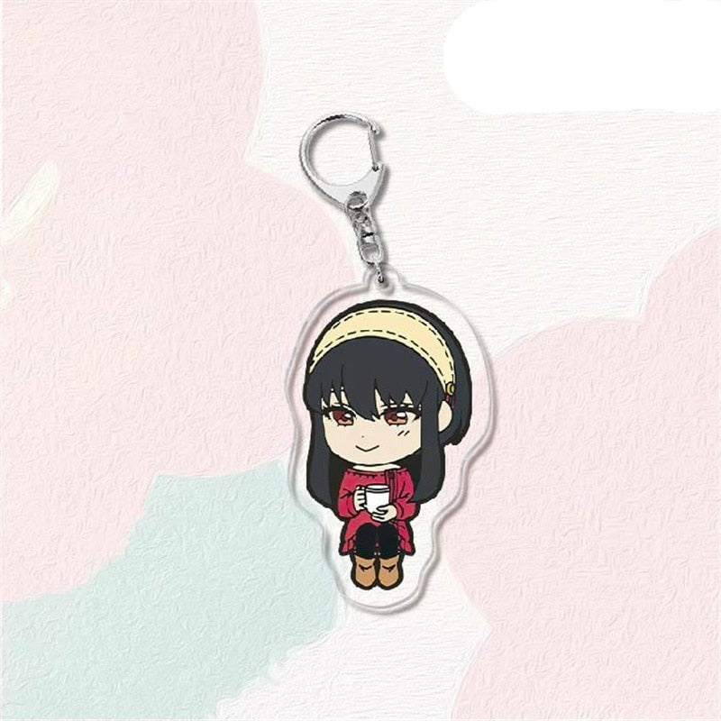 SPY X FAMILY 'Yor Forger | Drinking Coffee' Keyring Acrylic Keychain