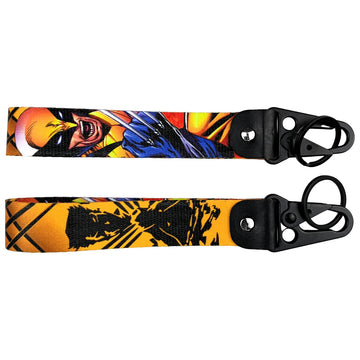 X-Men 'Wolverine' Wrist Lanyard Keyring Clip Keychain
