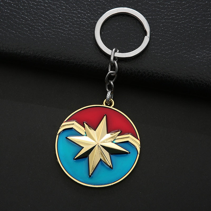 Captain Marvel Logo Ver.2 Keyring Metal Keychain