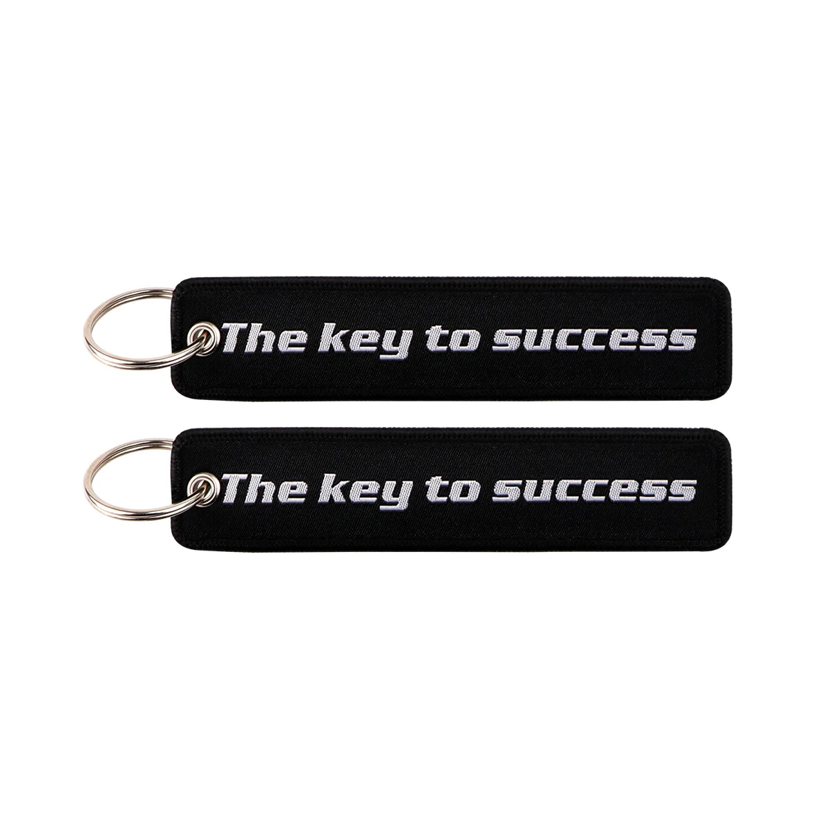 The Key To Success Embroidered Keyring Keychain