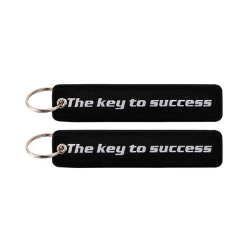 The Key To Success Embroidered Keyring Keychain