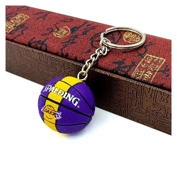 Basketball 'Spalding | Lakers' Keyring Rubber Keychain
