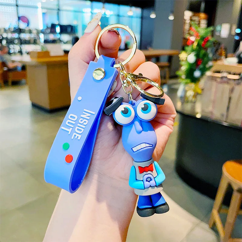 Inside Out 'Fear' Keyring Rubber Keychain