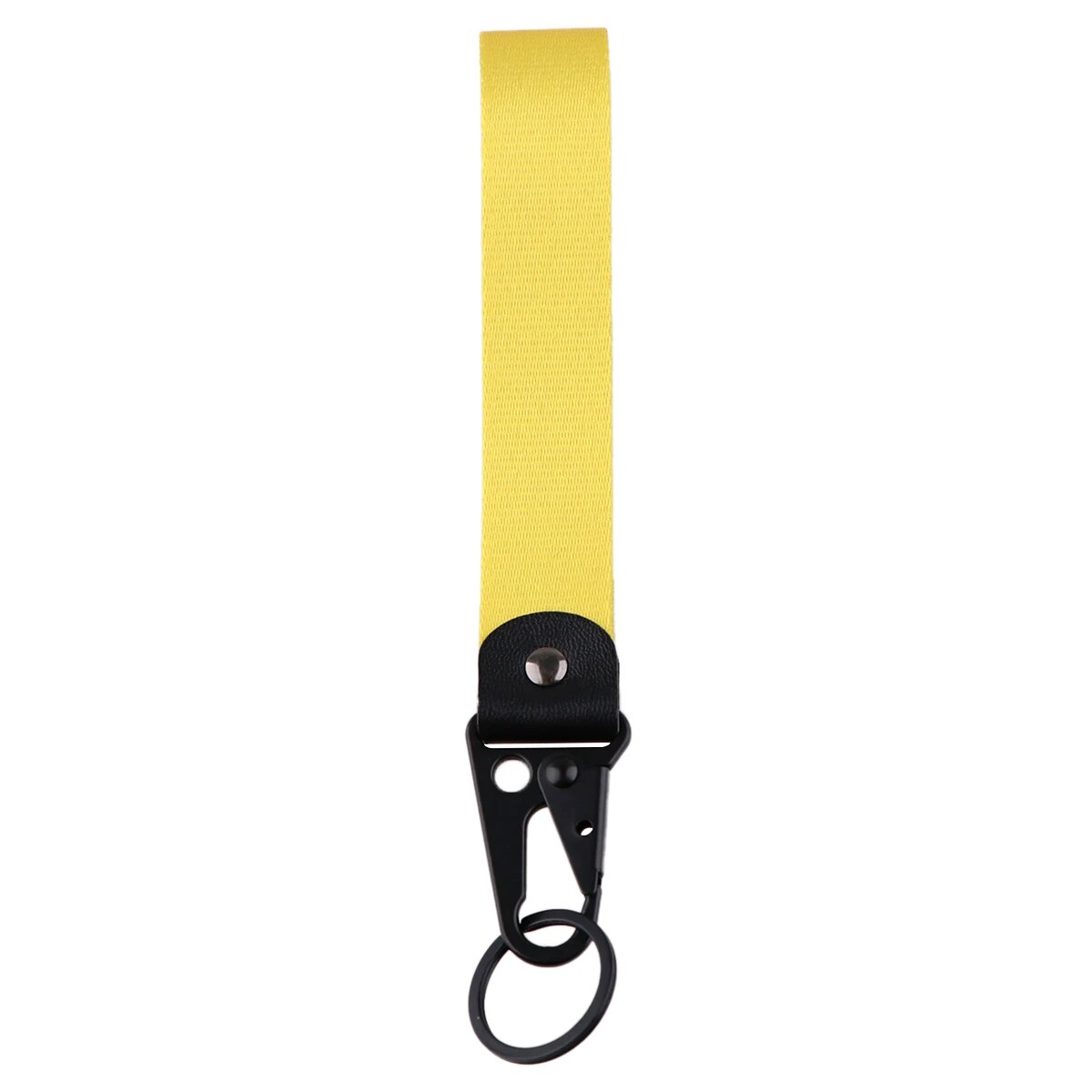 Light Yellow Wrist Lanyard Keychain with Keyring Clip