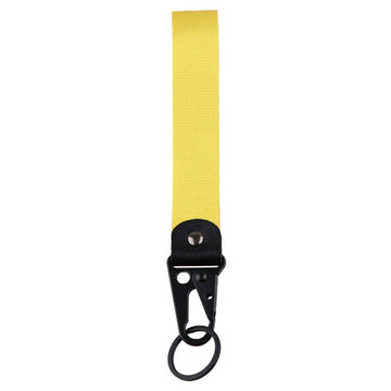 Light Yellow Wrist Lanyard Keychain with Keyring Clip