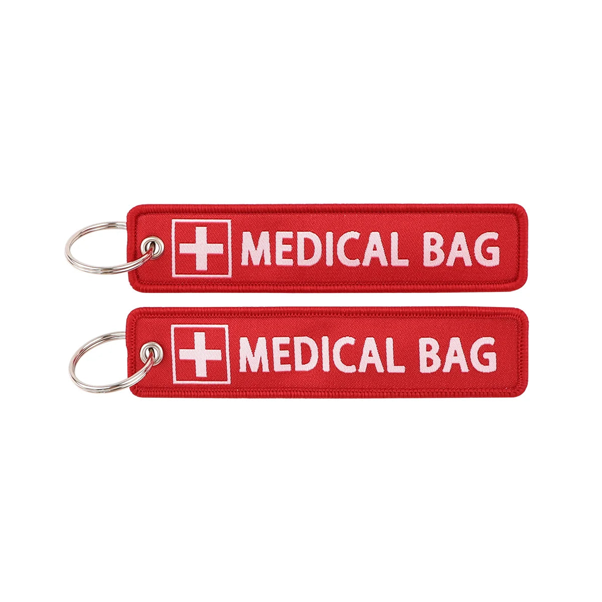Medical Bag Embroidered Keyring Keychain