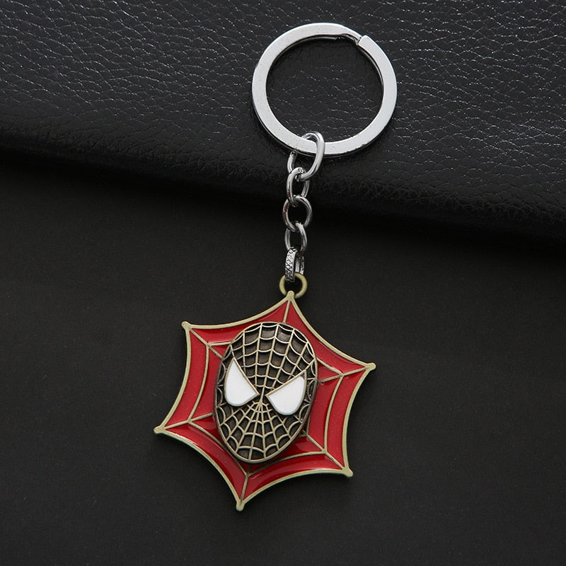 Spiderman Keyring Metal Keychain