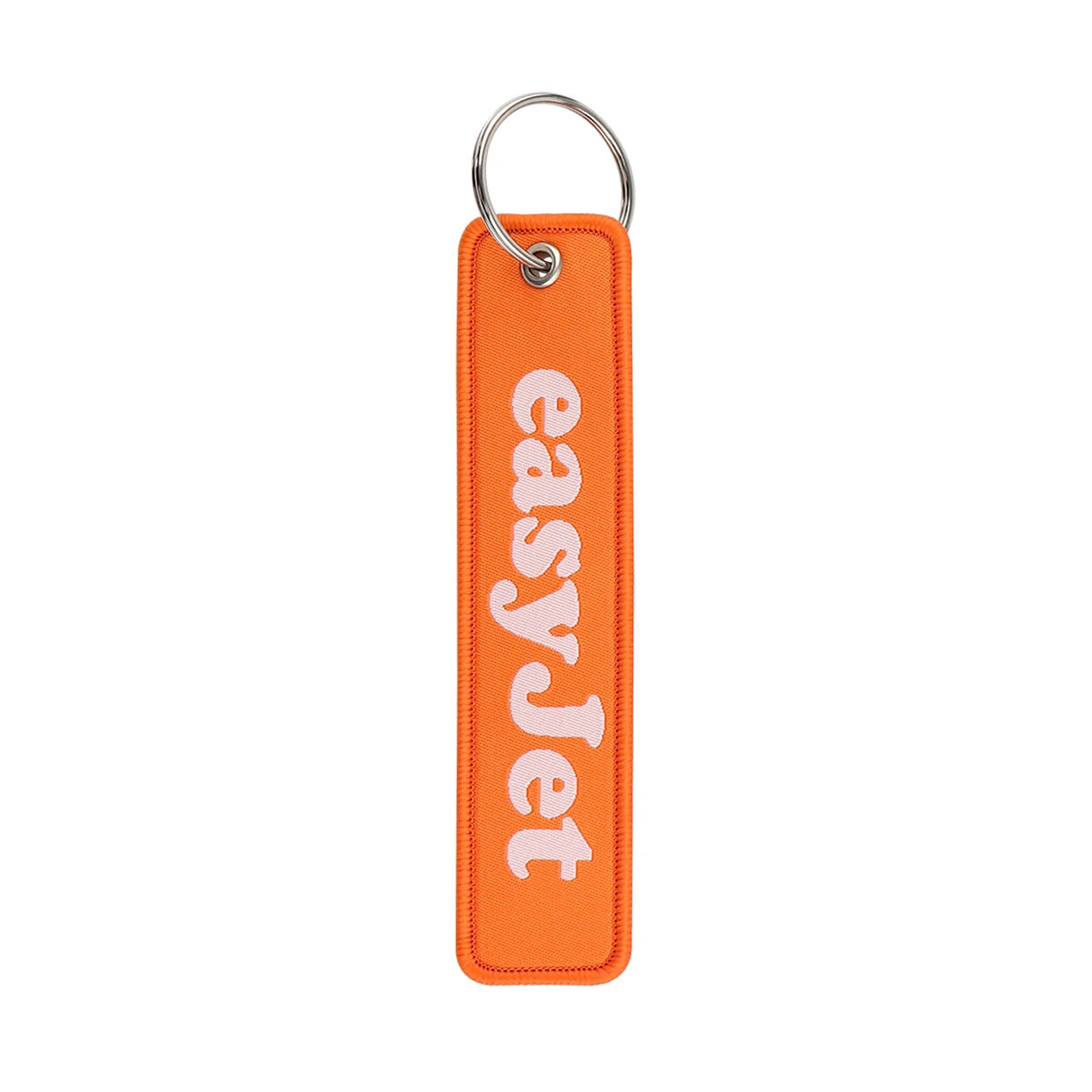 Airline Tag 'Easy Jet' Embroidered Keyring Keychain