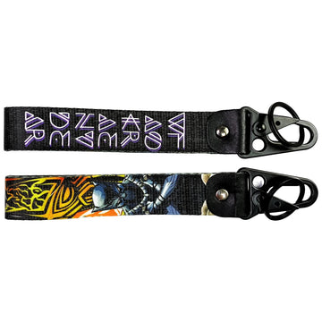 Black Panther Wrist Lanyard Keyring Clip Keychain