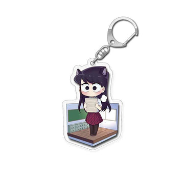 Komi Can't Communicate 'Cat Komi' Keyring Acrylic Keychain