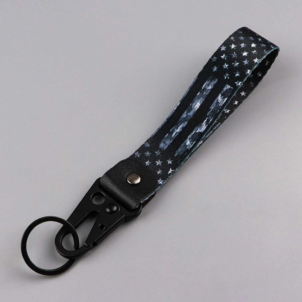 Midnight Stars Wrist Lanyard Keyring Clip Keychain
