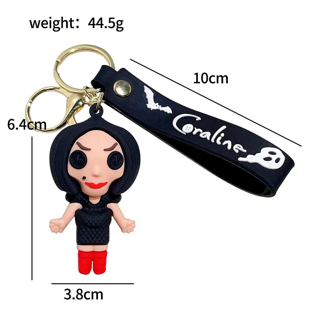 Coraline ‘Beldam' Silicone Keyring Keychain