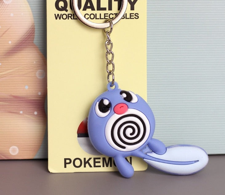 Pokemon 'Poliwag' Keyring Silicone Keychain
