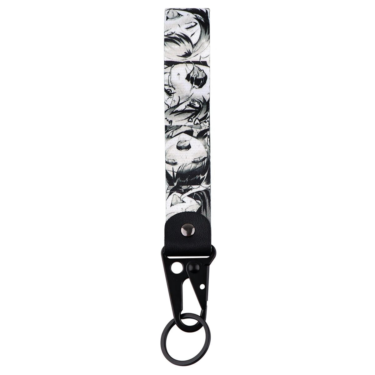 Junji Ito 'Tomie' Wrist Lanyard Keychain with Keyring Clip