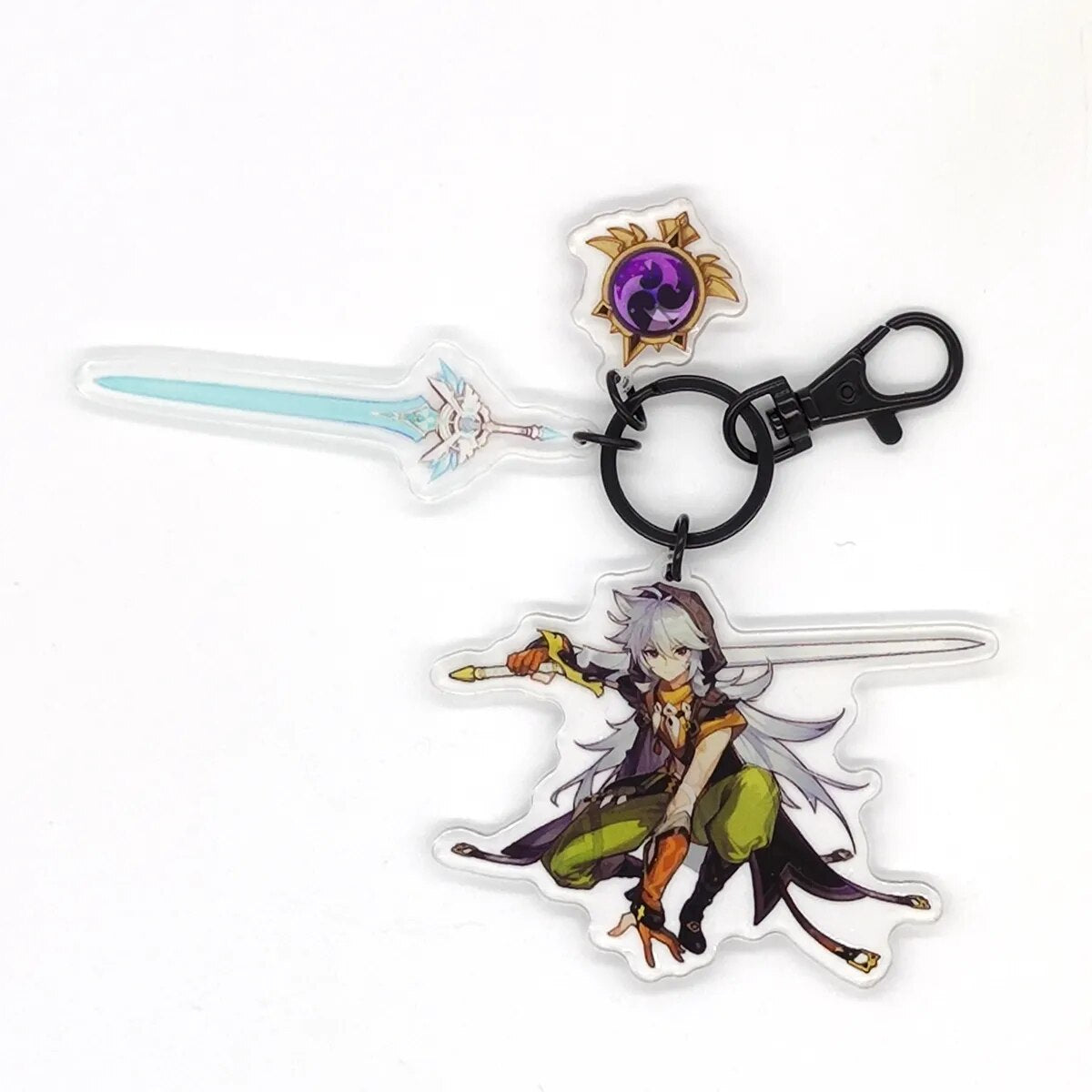Genshin Impact Eye of God Weapon 'Razor' Keyring Acrylic Keychain