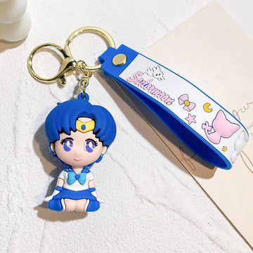 Sailor Moon 'Sailor Mercury' Keyring Silicone Keychain