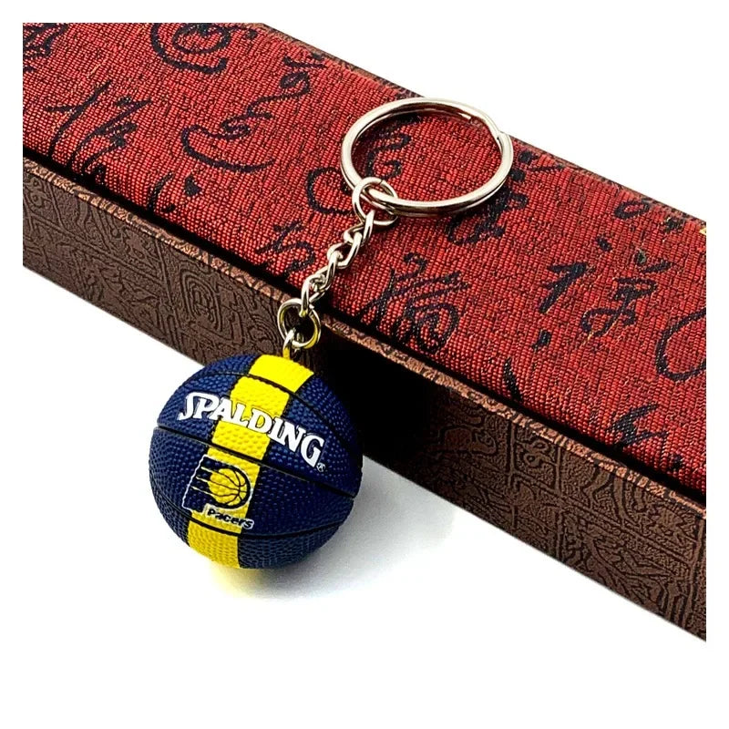 Basketball 'Indiana Pacers' Keyring Rubber Keychain