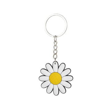 Cartoons 'Daisy Flower' Keyring Silicone Keychain