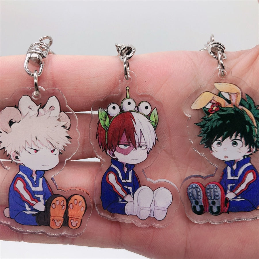 My Hero Academia 'Serious |Shoto Todoroki' Keyring Plastic Keychain