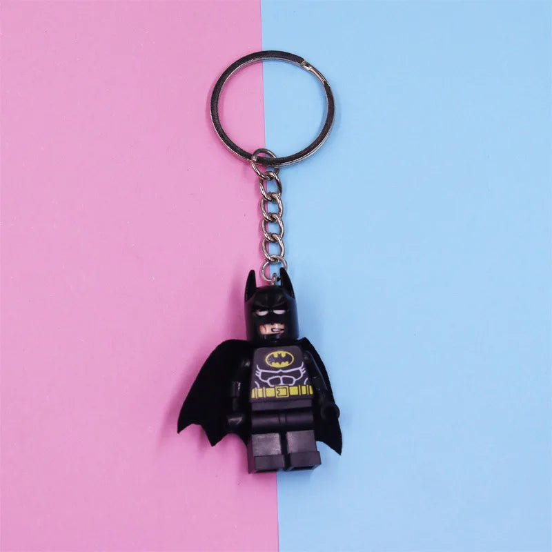 Batman the Blocks Keyring Keyclain