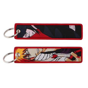 Bleach 'Ichigo x Rukia' Embroidered Keychain
