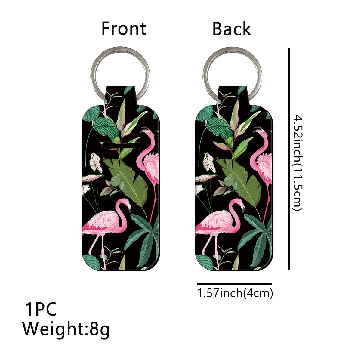 Art of Nature Tropical Flamingo Lipstick Holder Keychain