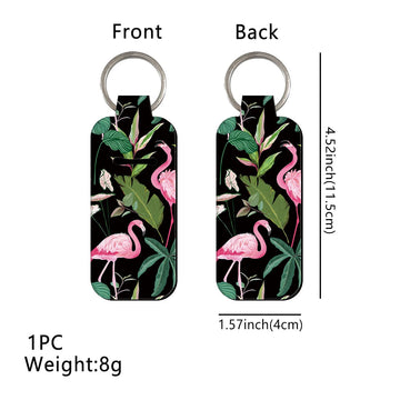 Art of Nature Tropical Flamingo Lipstick Holder Keychain