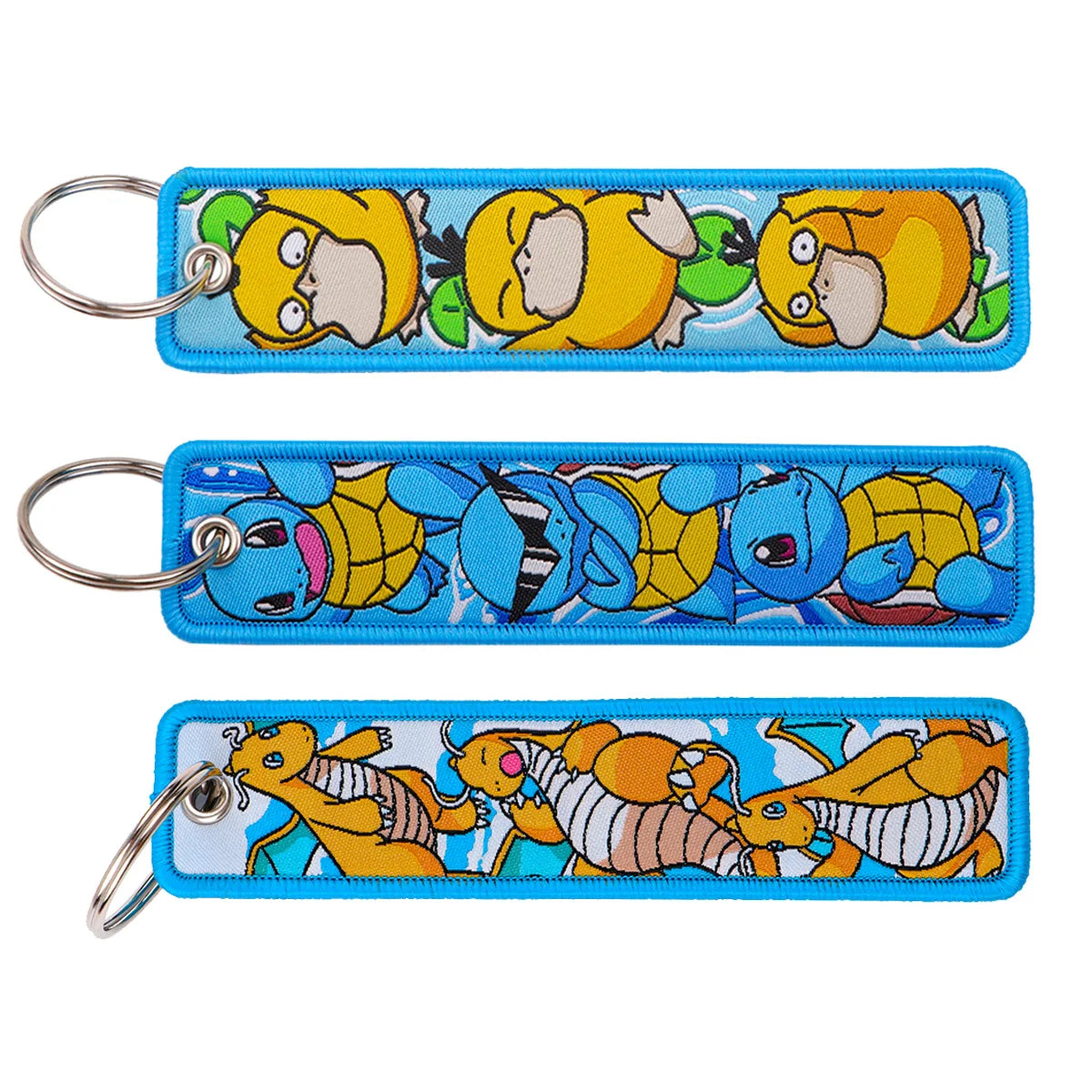 Pokemon 'Kawaii Psyduck' Embroidered Keyring Keychain