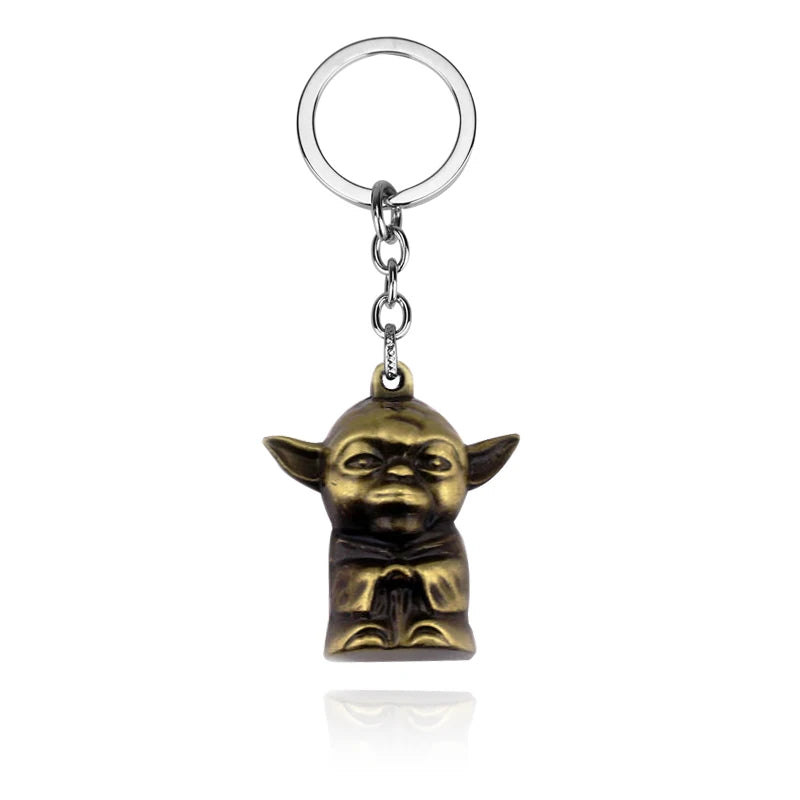 Star Wars 'Brass | Jedi Yoda' Keyring Metal Keychain