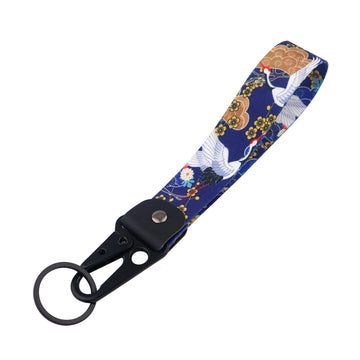 Van Gogh 'Cranes' Wrist Lanyard Keyring Clip Keychain Starry Sky