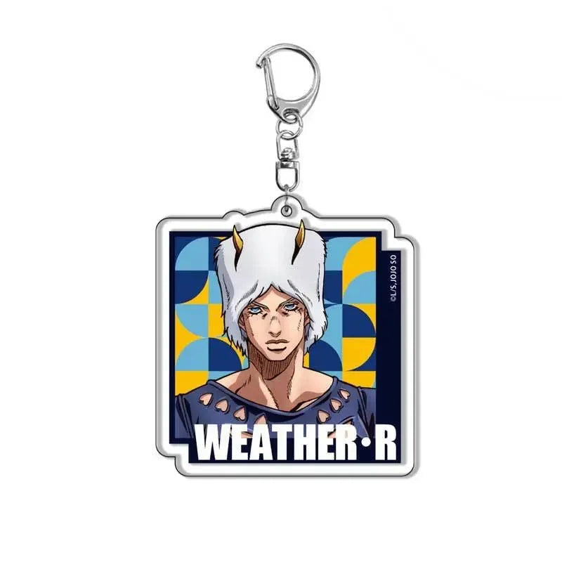 JoJo's Bizarre Adventure 'Weather Report' Keyring Plastic Keychain